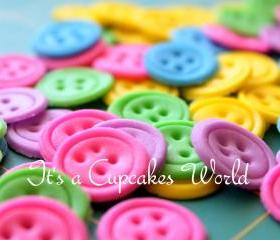 36 BUTTON DOLL CAKE TOPPER